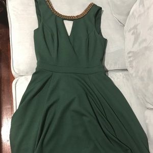 Forest Green cocktail dress